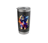 Colorful Splash Art Cocker Spaniel Spaniels Stainless Steel Insulated Tumbler