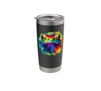 Colorful Splash Art Frogs Toad Frog Toads Stainless Steel Insulated Tumbler