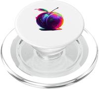 Colorful Splash Art Plum Fruit Plums PopSockets PopGrip for MagSafe