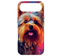 Colorful Splash Art Yorkshire Terrier Portrait Yorkie Lover Case for iPhone Air