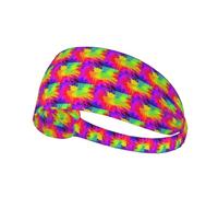 Colorful Splash Printing One-Pack Comfortable Elastic Exercise Headband Athletic Band 4.3 * 13.4in Soft And Breathable â€‹