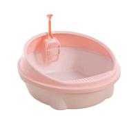 Colorful Splash - Proof Space - Capsule - Like Cat Litter Box - Large Space & Easy To Clean, Offering Cats A Pleasant Potty Experience - ForHomeUse(Macaroon light pink)