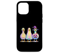 Colorful Spooky Goose Mummy Ghost Pumpkin Case for iPhone 12/12 Pro