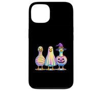 Colorful Spooky Goose Mummy Ghost Pumpkin Case for iPhone 13