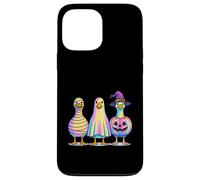 Colorful Spooky Goose Mummy Ghost Pumpkin Case for iPhone 13 Pro Max