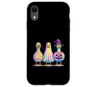 Colorful Spooky Goose Mummy Ghost Pumpkin Case for iPhone XR