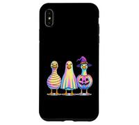 Colorful Spooky Goose Mummy Ghost Pumpkin Case for iPhone XS Max