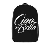 Colorful Sports Bag Italy Hello Beautiful Rucksack Durable School Bags for Hiking, Travel, Camping, 42X32X14Cm
