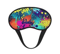 Colorful Spray Pattern Sleep Mask Soft Comfortable Eye Mask with Adjustable Strapblackout Eye Sleep Shade Cover for Women Girls Men Travel Yoga Nap Shift Work