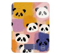 Colorful Square Panda Cartoon Cute Waterproof Digital Scale for Food 11lb/0.18oz, 5kg/5g Digital Scale with 4 Unit for Spices Dieting Weight Loss (Batteries not Included)