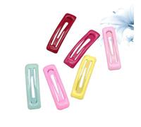Colorful Square Snap Hair Clips 30pcs Metal for Toddlers Kids | Easy Clip Grip, Beautiful Elegant Look, 5pcs Each Color, Matches Most Outfits for Almost Occasions Random Color