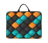Colorful Squares Pattern Laptop Sleeve Case 14 in Suitable for Notebook Computer Tablet Traveling Carrying Simple Case