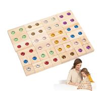 Colorful Stacker Base: Natural Wood Geometric Kit, Multi-Color Balance Bridge, Open Play, Touch Motor Skill Tool | Vibrant Classroom Activity for N
