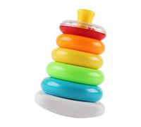 Colorful Stacking Rings - Measures 18x12.5x12.5cm, 300G Weighted ABS Hardware, Motoria Skill Hands-on Learning | Compact Car Travel Activity Set For High Chair Toy For L