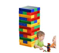 Colorful Stacking Tower Game Multi-Player Fun (2+ Players) 15x4.6x23.5cm Tumbling Games Educational Family Board Game For Kids Adults Party Night Home Classroom Travel Gift