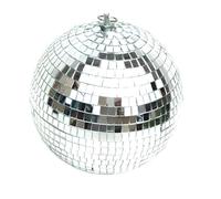 Colorful Stage Lighting Effect 8 Inch 20Cm Disco Mirror Glitter Ball Lightweight Silver Party Decor