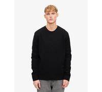 Wool round neck sweater Colorful Standard Classic Merino deep black Noir L