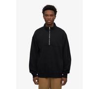 Colorful Standard Mens Deep Black Organic Quarter Zip Sweatshirt