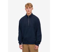 Colorful Standard Mens Navy Blue Organic Quarter Zip Sweatshirt