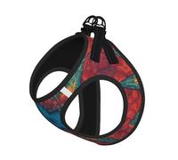 Colorful Star 1 Print Dog Harness Leash Set Reflective Pet Harness Puppy Vest Suitable Dogs Cats Small Breeds