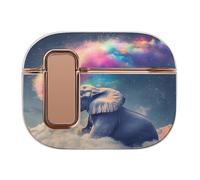 Colorful Star Gray Elephant Headphone Case Compatible with Airpod Pro 2 Protective Cover Cute Hard Case