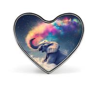 Colorful Star Gray Elephant Heart Shape Badge Button Pins Brooches | Lapel Pins for Backpack Hat Bags Jacket
