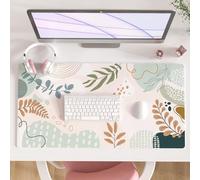 Colorful Star Large Mouse Pad, Abstract Botanical Waterproof Desk Mat, Boho Computer Gaming Mouse Pad, Minimalist XXL Full Desk Mousepad Non Slip Desk Pad for School Office Home 31.5" x 15.7"