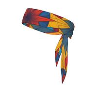 Colorful Star Print Sport Head Ties Headbands Bandanas Workout Hair Band Athletic Sweatbands for Running Tennis