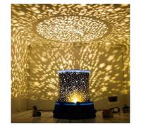Colorful Star Projector Night Light, Star Light Projector for Bedroom, Skylight Projector with Cartoon Pictures, Night Light for Kids Make Sleep Peacefully, Best Gift (Color : Yellow, Size : A)