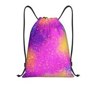 Colorful Starlight Printed Title: Lightweight Drawstring Duffel Bag â€“ Water-Resistant Foldable Gym Sack with Adjustable Shoulder Strap, Ideal for Sports, Yoga, Travel and School