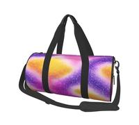 Colorful Starlight Printing Patterns -Print Round Travel Bag Large Capacity Duffel with Multiple Pockets Lightweight Foldable for Gym Weekend Trips.