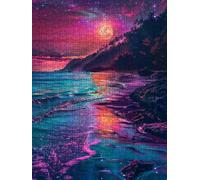 Colorful Starry Sky Jigsaw Puzzle 2000 Piece, Puzzles for Adults 2000, The Impossible Challenge, Jigsaw Puzzle Games Classic Educational, Wooden Puzzles, for Home Wall Decoration Gift FNKL1-147