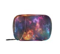 Colorful Starry Sky Medicine Bag for Traveling with Detachable Compartments Convenient Pill Bag Organizer for Purse