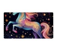 Colorful Starry Unicorn-1399 Cushioned Kitchen Runner Rug Mat Stain Resistant, Easy Wipe Clean for House Sink Office,15.7"x29.5"in