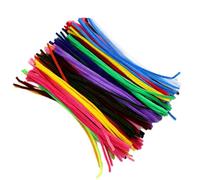 Colorful Stems Fuzzy Sticks Pipe Cleaner Soft Bend Sticks Art Supplies Kids Toy for Craft Room Pipe Cleaners Colorful Fuzzy Stick Soft Chenilles Stems for Kids and
