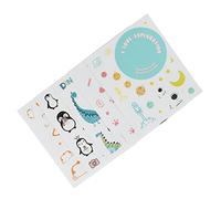 Colorful Stickers for Fuji 11, 5 Different Patterns, DIY, Cute Cartoon Camera Stickers with for Cases, Bags, Frames, Albums, PVC Adhesive Material, for Family, (Space Animals