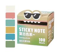 Colorful Sticky Notes,Adhesive Pads for School - Cute Sticky Memo Notes for Students, Study, School, Office, Academic, College, Corporate, Planning, Women, Girls