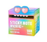 Colorful Sticky Notes | Students Adhesive Pads,Cute Sticky Memo Notes for Students, Study, School, Office, Academic, College, Corporate, Planning, Women, Girls