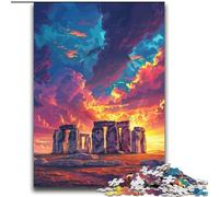 Colorful Stonehenge Jigsaw Puzzles for Adults Teenagers Jigsaws Puzzle, for Age 14 Years And over Stress Relief Christmas Game Presents for Women (70x100cm)