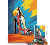 Colorful Strides Heels Jigsaw Puzzles 1000 Piece for Teenagers Brain Think, Smooth Connection, Real Challenge, Festive Gift (38x26cm)