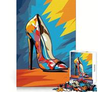 Colorful Strides Heels Jigsaw Puzzles for Adults1000 Pieces Focus Boost, Bright Print, Family Fun, Wall Accent (50x75cm)