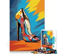 Colorful Strides Heels Jigsaw Puzzles for Adults1000 Pieces Focus Boost, Bright Print, Family Fun, Wall Accent (50x75cm)