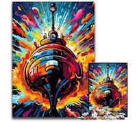 Colorful Submarine 1000-Piece Jigsaw Puzzle cardboard Jigsaw Puzzles for Adults for Teenagers & Teens, Ideal Birthday 26X38CM/10.23x14.96inch