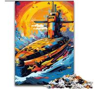 Colorful Submarine 1000 Piece Jigsaw Puzzles for Adults Puzzles for Adults Relaxing Entertainment, Home Decor size : 50x75cm