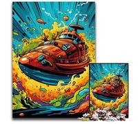 Colorful Submarine Adult Jigsaw Puzzles 1000 Pieces Wooden Puzzles Brain Teaser Game for Teenagers, Perfect 50x75CM/19.68x29.52inch