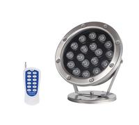 Colorful Submersible LED Light - Outdoor Spotlight, 12V/24V Color Changing Pond Lamp with Remote Control, Low Voltage RGB IP68 Underwater Light, for rockeries, Pools, Fountains