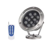 Colorful Submersible LED Light - Outdoor Spotlight, 12V/24V Color Changing Pond Lamp with Remote Control, Low Voltage RGB IP68 Underwater Light, for rockeries, Pools, Fountains