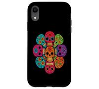 Colorful Sugar Skull Mandala Art Case for iPhone XR
