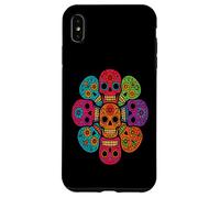Colorful Sugar Skull Mandala Art Case for iPhone XS Max