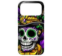 Colorful Sugar Skull With Top Hat Art Case for iPhone 17 Pro Max
